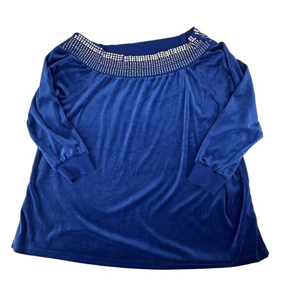 Roaman's Plus Size 2X Women's Studded Two Pc Set Pants L/S Sweater VTG - Picture 3 of 13